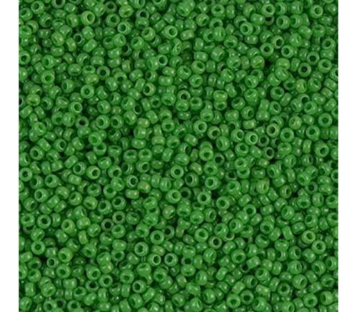 15/0 Miyuki Seed Bead - Opaque Pea Green