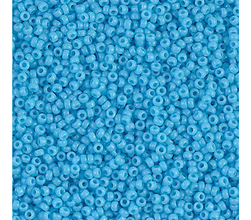 15/0 Miyuki Seed Bead - Opaque Turquoise Blue