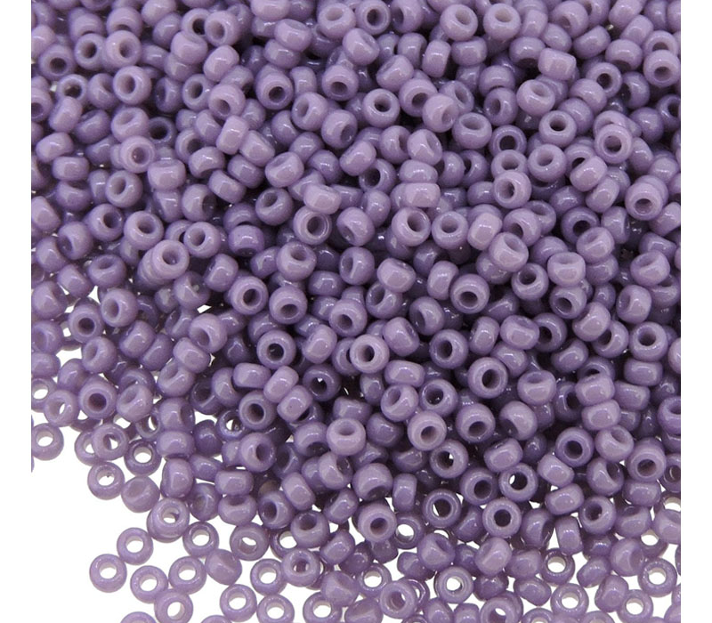 15/0 Miyuki Seed Bead - Duracoat Opaque Dyed Purple