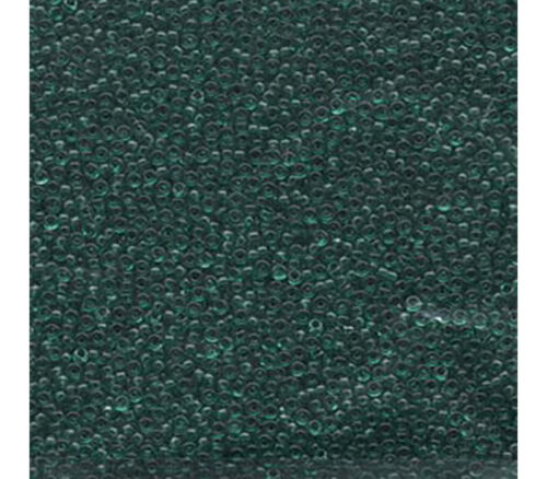 15/0 Miyuki Seed Bead - Transparent Emerald