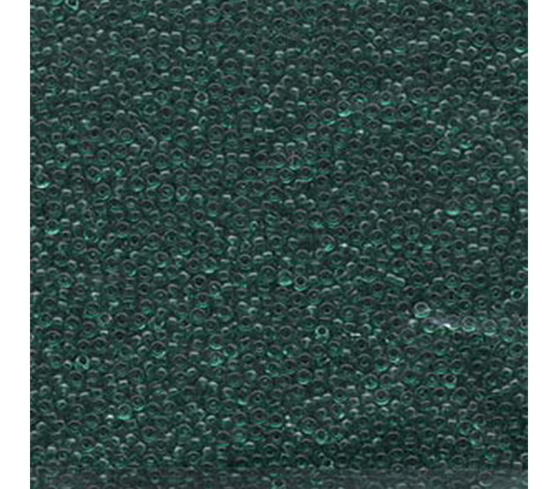15/0 Miyuki Seed Bead - Transparent Emerald