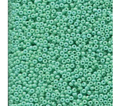 15/0 Miyuki Seed Bead - Opaque Dyed Turquoise