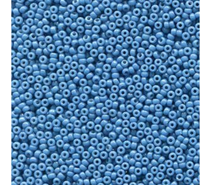 15/0 Miyuki Seed Bead - Opaque Dyed Dark Blue