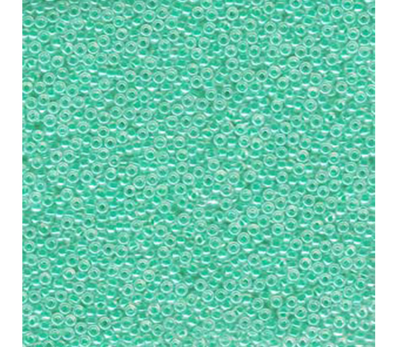 15/0 Miyuki Seed Bead - Aqua Green Ceylon