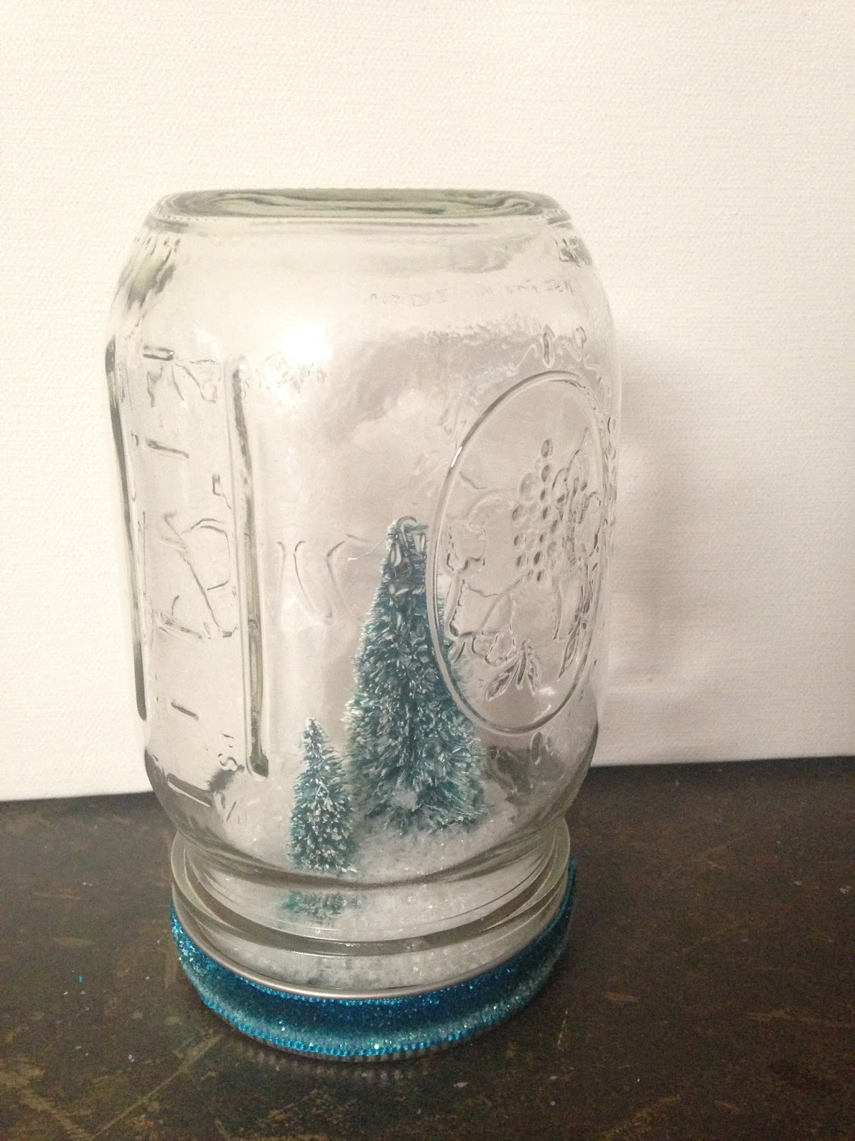 Christmas Mason Jar Snow Globes