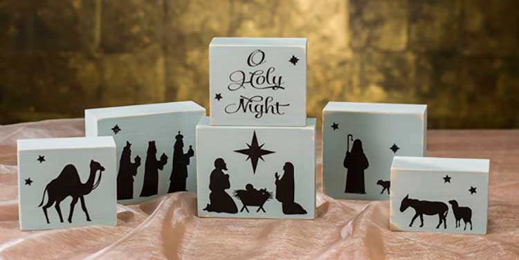 O Holy Night Nativity Block Set