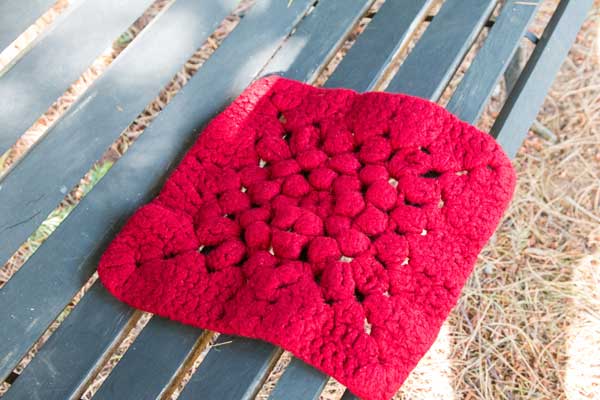 Sunny Side Felted Chair Pad