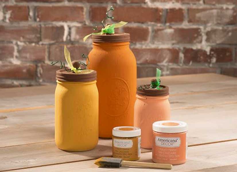 Pumpkin DIY Mason Jars