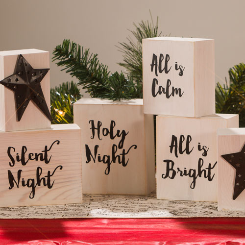 Silent night Décor Block Set