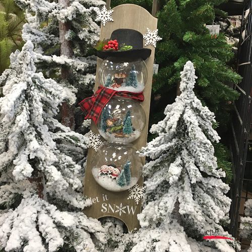 Make this: Snowman Globe Sled with Mini Winter Scenes 