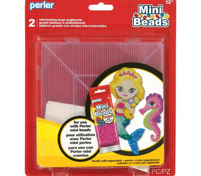 Perler Mini Bead Large Interlocking Pegboards - 2 Piece