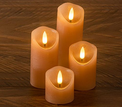 Taupe LED Flameless Votive 4pc Set