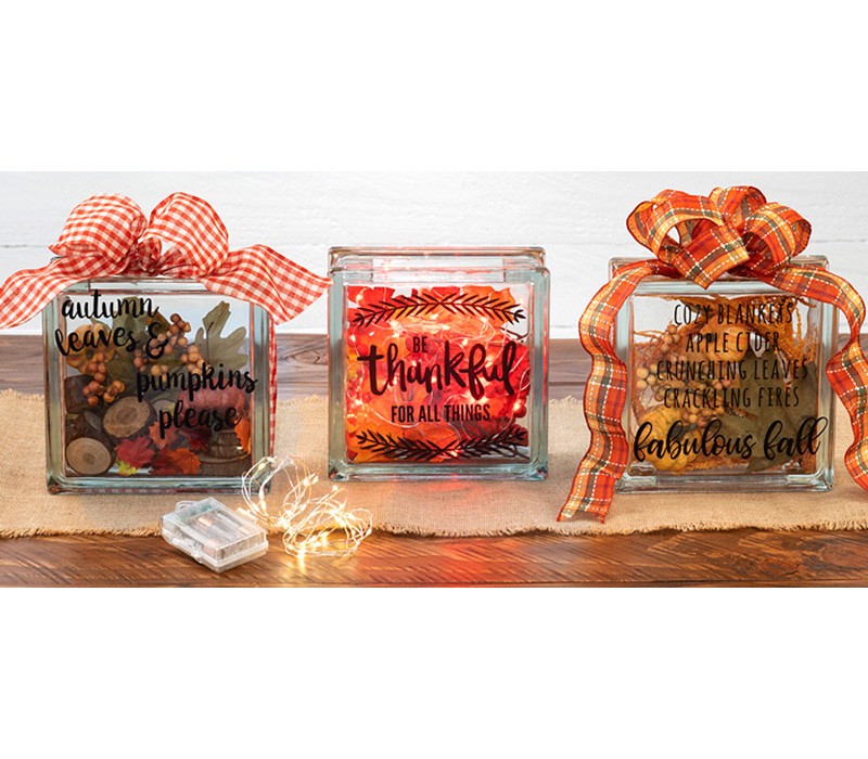Learn how easy our glass blocks are to decorate and bring the holiday cheer  to your home!, By Craft Warehouse