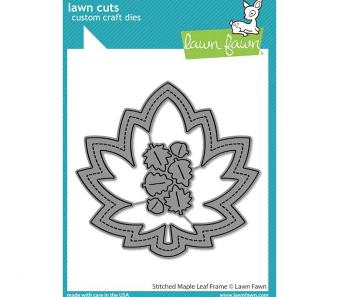 Lawn Fawn Die - Stitched Maple Leaf Frame