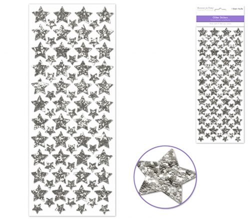 MutliCraft Star Stickers - Silver