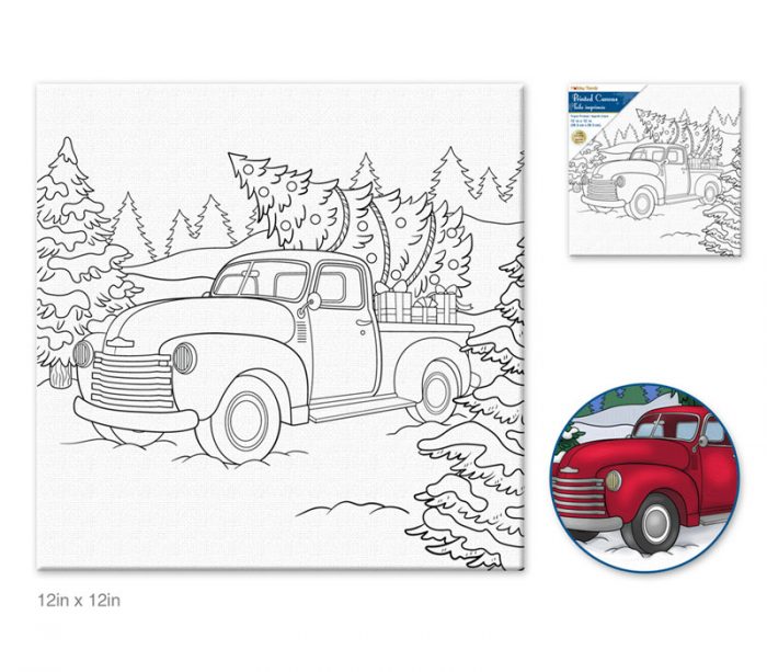 MultiCraft Holiday Canvas - Bringin Home the Tree