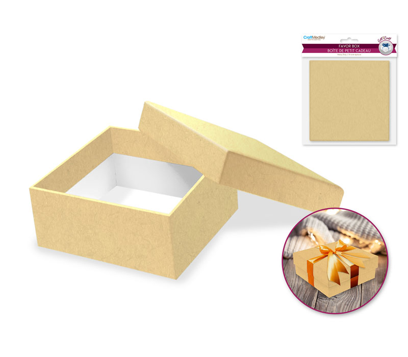 MultiCraft Heavy Duty Paper Favor Box - 1 Piece - Kraft