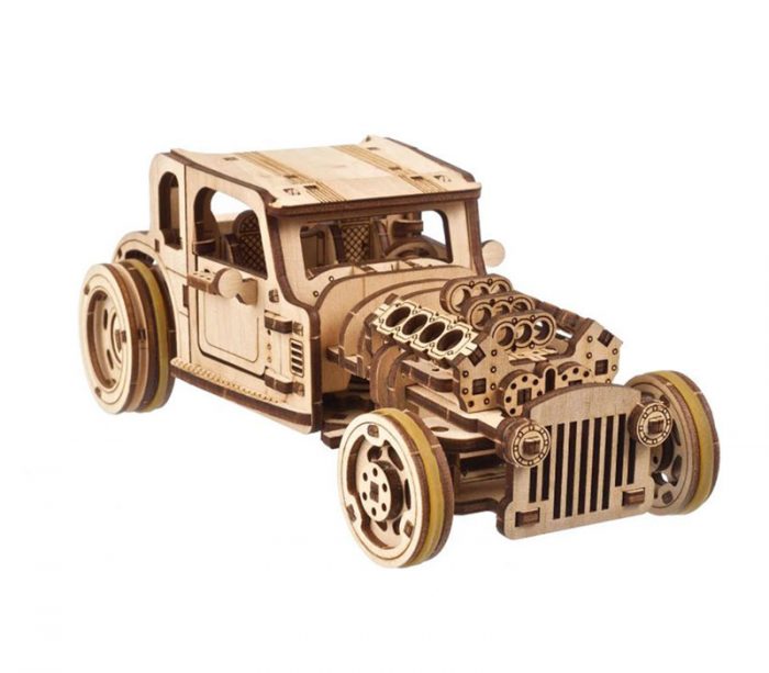 Ugear Wooden 3-D Puzzle - Hot Rod Furious Mouse