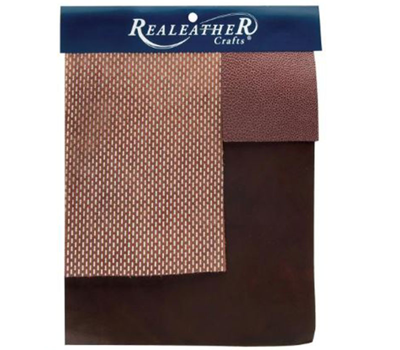 Realeather Crafts Leather Trim Pack - 3 Colors