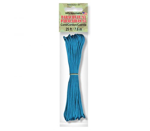 Pepperell Parachute Cord - 95 Nylon - 25-feet - Turquoise