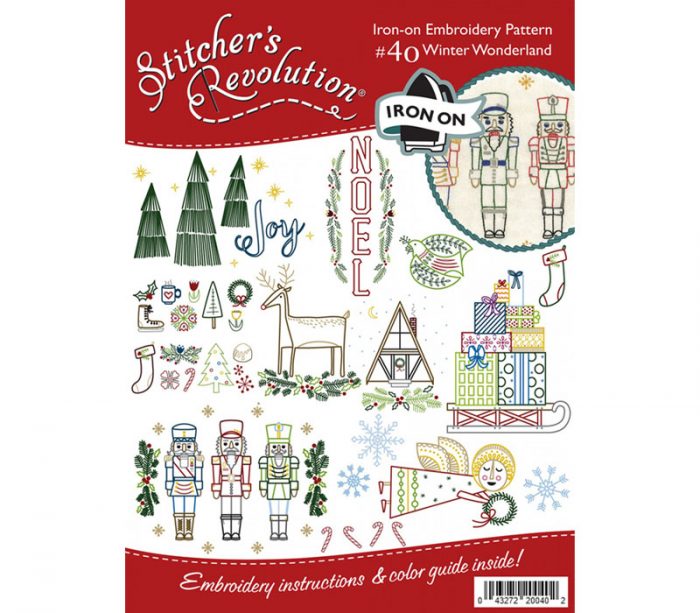 Stitcher's Revolution Iron On Embroidery Transfer - Winter Wonderland