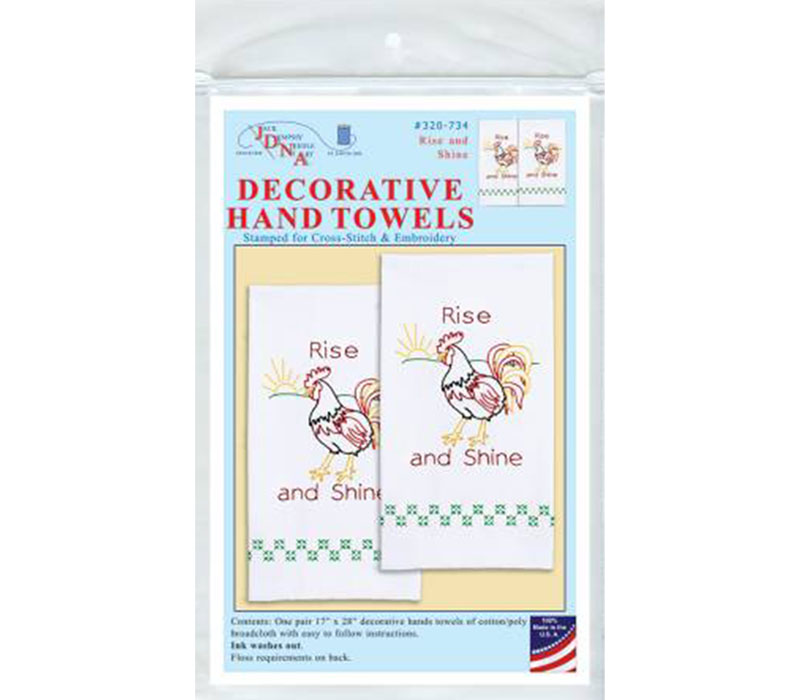 Rise and Shine Decorative Hand Towel Pair 320-734