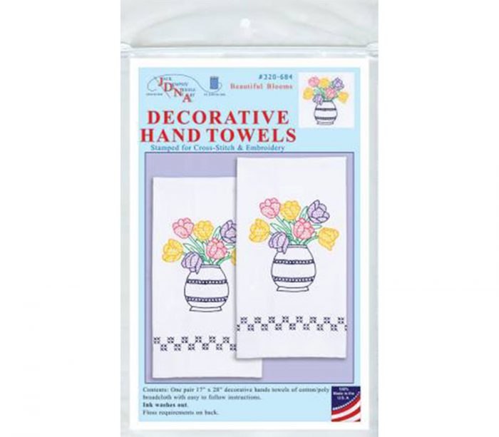 Beautiful Bloom Decorative Hand Towel Pair 320-684