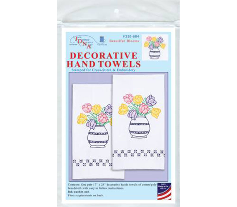 Beautiful Bloom Decorative Hand Towel Pair 320-684