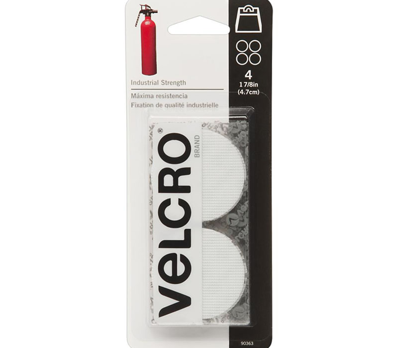 Velcro Brand Industrial Strength Coins White 1.875-inches 4pc. # 90363