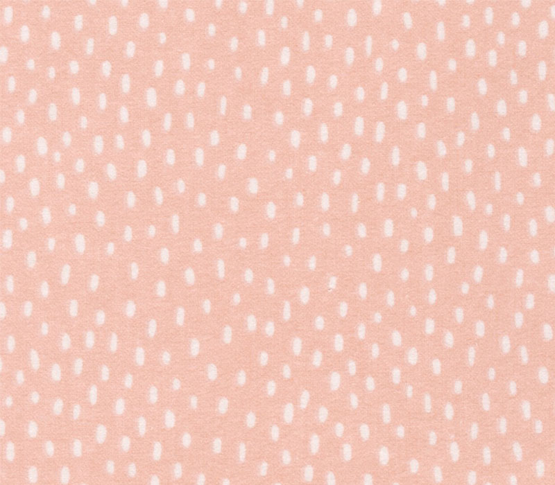 Over the Moon Flannel Spots in Pink Melon
