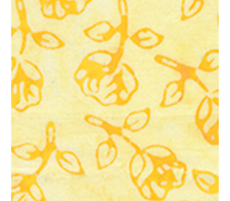 Summer Days Batik Rosebuds in Yellow