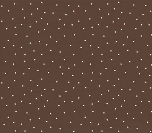 Kimberbell Tiny White Dots on Brown