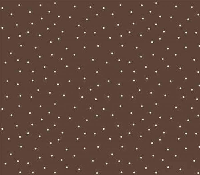 Kimberbell Tiny White Dots on Brown