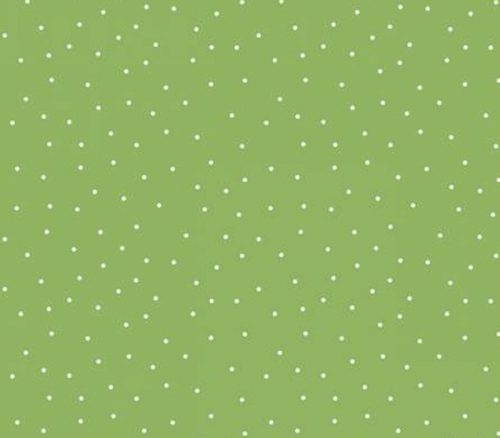 Kimberbell Tiny White Dots on Green