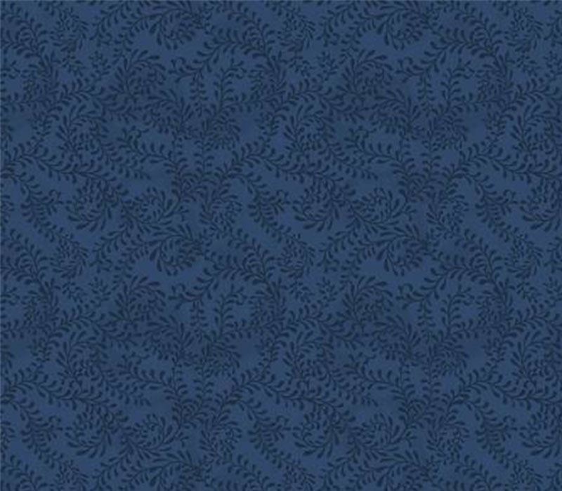 Swirling Leaves 108-inch Quilt Backing Navy