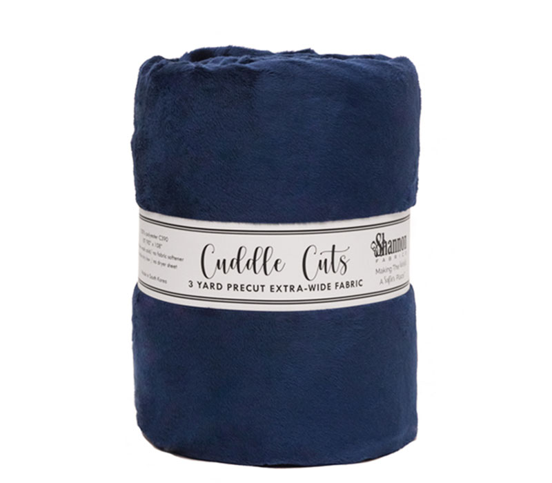 Solid Cuddle 3 Smooth 3-yard x 90-inch Wide Packaged Navy