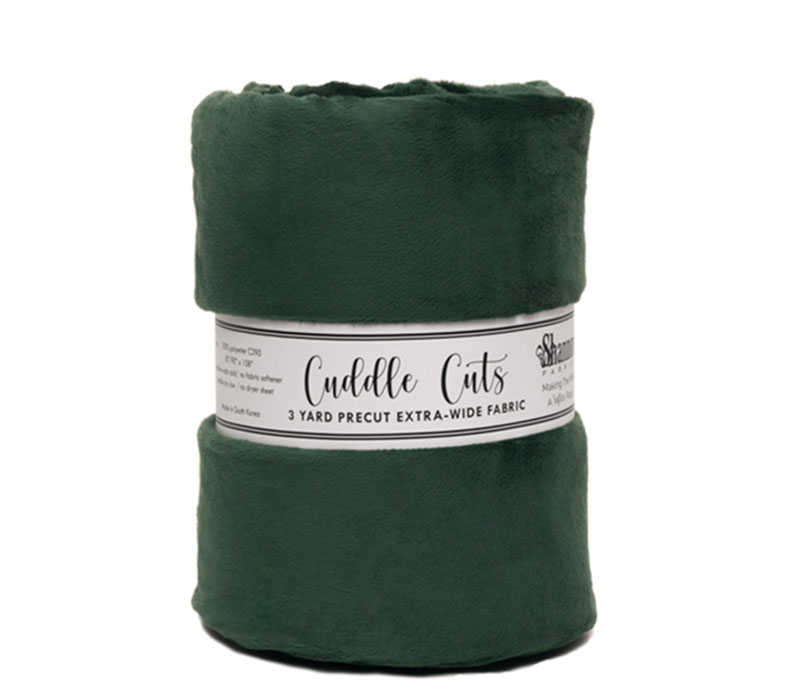 Solid Cuddle 3 Smooth 3-yard x 90-inch Wide Packaged Evergreen