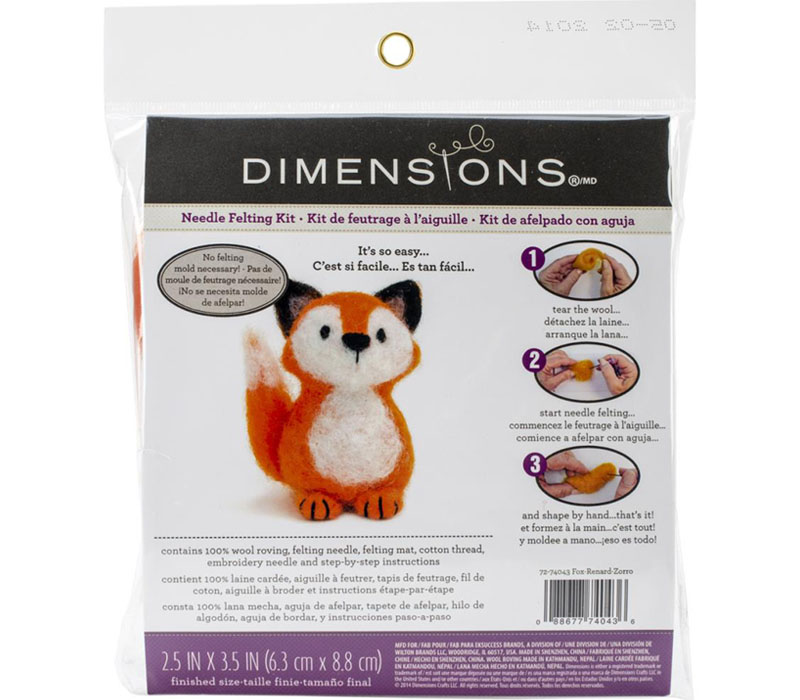 Dimensions Fox Needlefelt Kit #72-74043