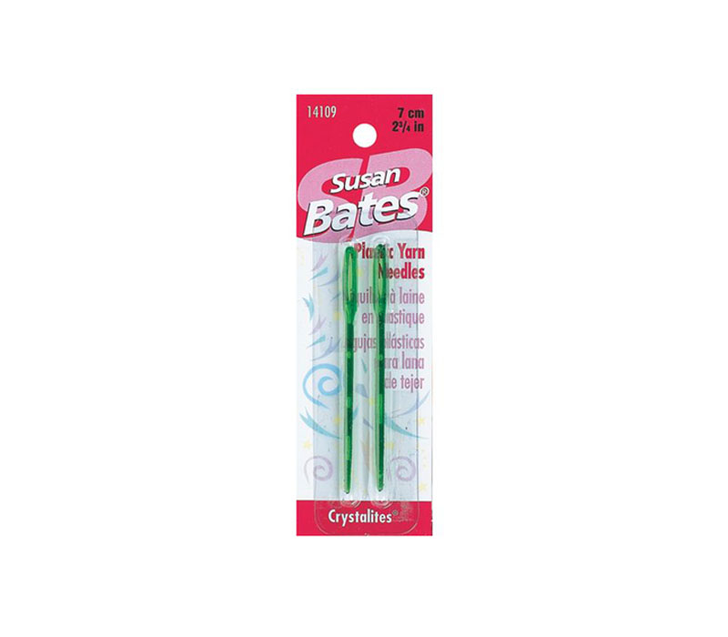 Crystalites Plastic Yarn Needles - assorted colors - shipped color will be  selected at random
