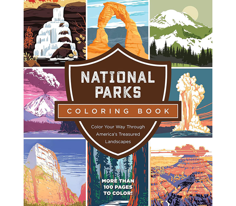 National Parks Coloring Book - Americas Treasured Landscapes