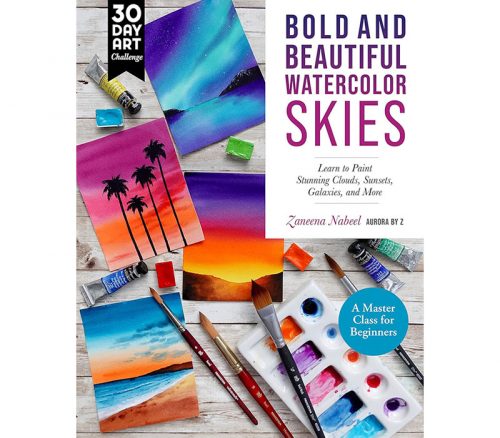Bold and Beautiful Watercolor Skies Book