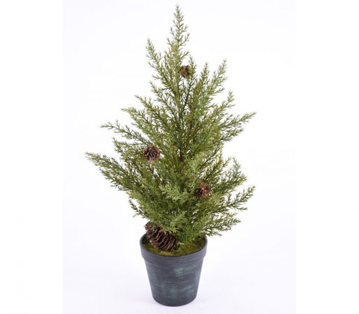 Juniper Cone Potted Tree - 16.5-inch