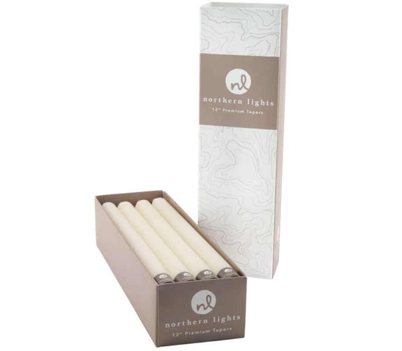 Nortern Lights Taper Candle 12-inch - Ivory - 1 Taper