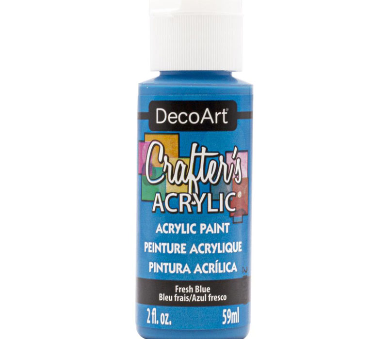 DecoArt Crafters Acrylic All-Purpose Paint - 2-ounce - Fresh Blue