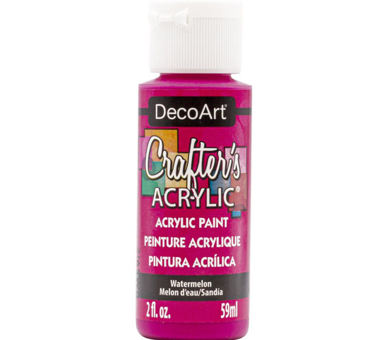 DecoArt Crafters Acrylic All-Purpose Paint - 2-ounce - Watermelon