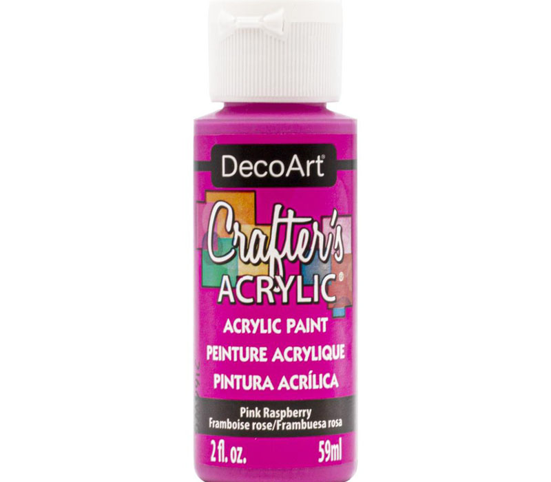 DecoArt Crafters Acrylic All-Purpose Paint - 2-ounce - Pink Raspberry