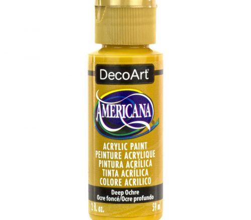 DecoArt Americana Acrylic Paint - 2-ounce - Deep Ochre