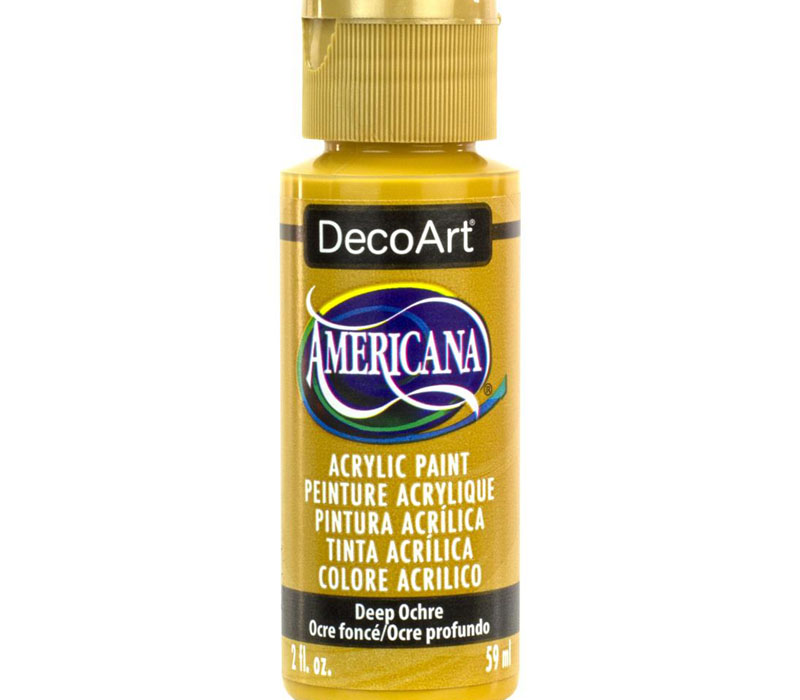 DecoArt Americana Acrylic Paint - 2-ounce - Deep Ochre