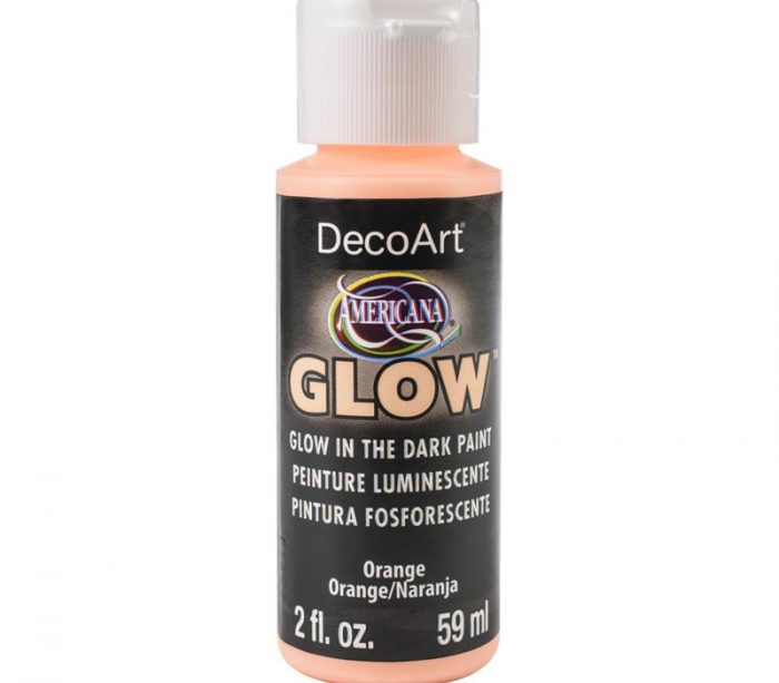 DecoArt Americana Glow in the Dark Acrylic Paint - 2-ounce - Orange
