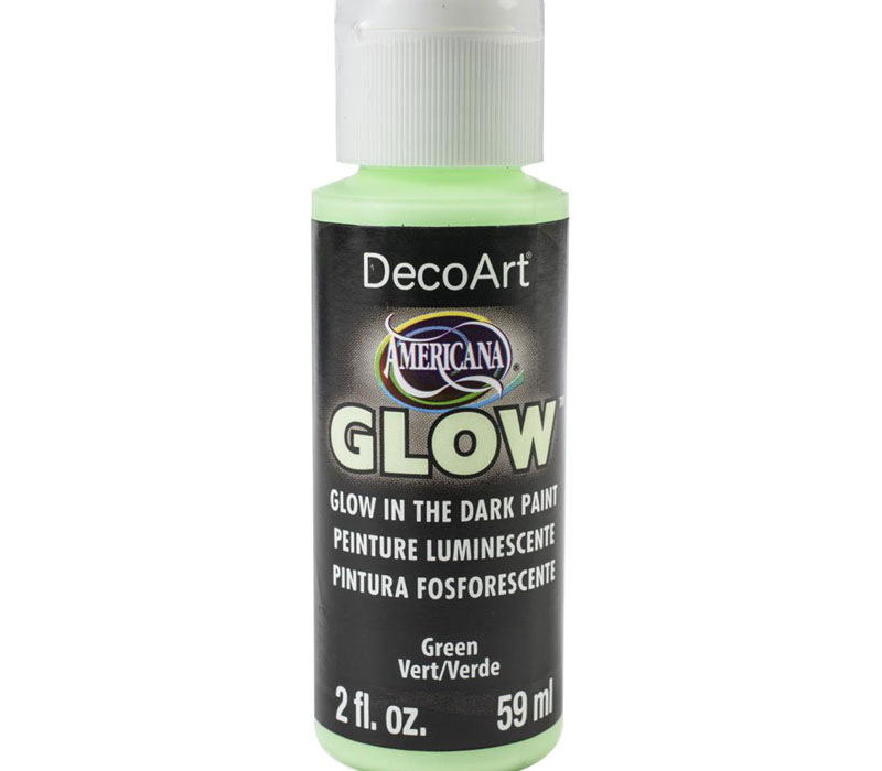 DecoArt Americana Glow in the Dark Acrylic Paint - 2-ounce - Green